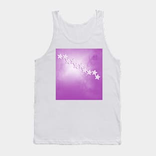 Abstract flowers and texture in pink Tank Top